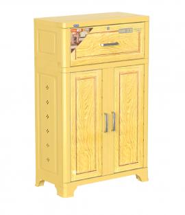 Tủ giày Suki 2 cánh 1 ngăn Vàng gỗ